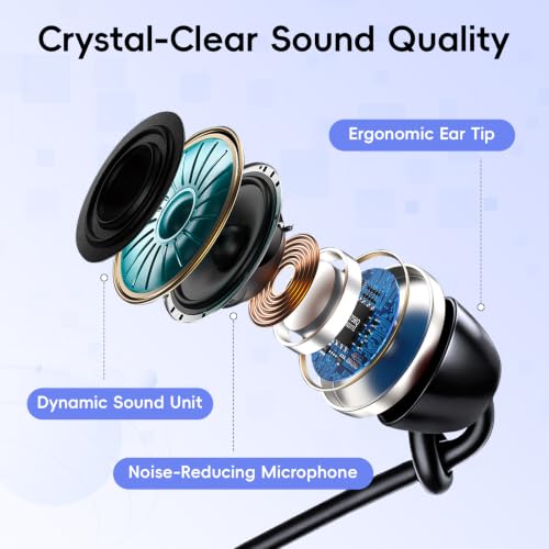 Single Sided Type C Earphone with Microphone | Wired One Ear Earbud | for Phone Laptop PC | USB-C Single Ear Headset 1pc
