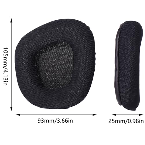 Replacement Mesh Ear Pads for Corsair Void Gaming Headsets - Black | Ear Cushion Covers for Corsair Void/Void Pro/Void Elite RGB Wired & Wireless Headphones