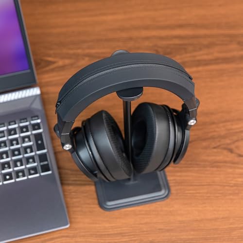 WC BandZ ATH - Upgraded Headband Cover for Audio Technica ATH M50X / M50XBT / M50 / M40X / M40 / M40FS / M30X / M30 / M20X / MSR7 by Wicked Cushions | Black - color: Black