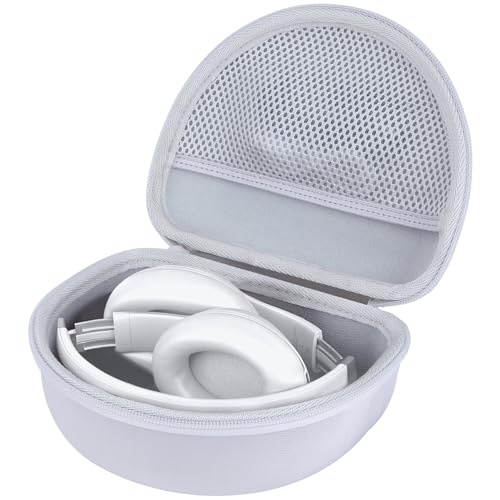 Case for Beats Solo 4/Studio Pro/Solo3/Studio3 On-Ear Headphones | Solo Pro Headphone Case, Hard Shell Shockproof, Mesh Bag Organizer, Lightweight Travel - color: Gray Case