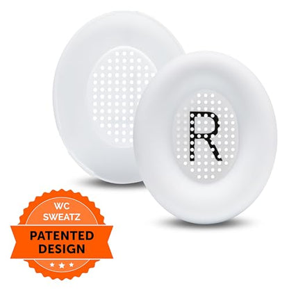 WC SweatZ QC Ultra - Patented Covers for Bose QuietComfort Ultra Gen 1 & 2 | Made by Wicked Cushions | Made with Premium Silicone, Sweatproof & Washable | White - color: White