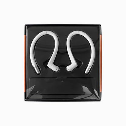 RunChao Anti-Slip EarHooks for Air Pods 4, 3, 2, 1, Pro 3, Pro 2, Pro Ear Hooks, Soft Anti-Loss Sports Earbuds Case Cover (White)
