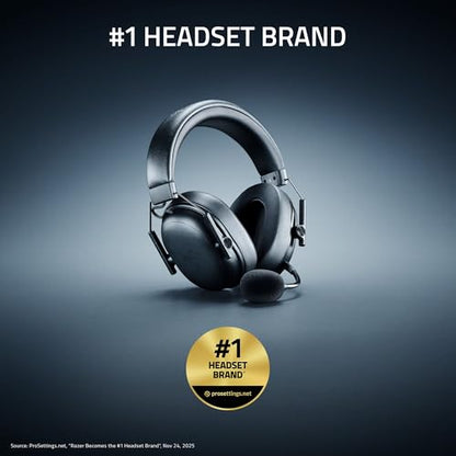 Razer BlackShark V3 X HyperSpeed Wireless PC Gaming Headset, Black | 50mm Drivers, Cardioid Mic, 2.4 GHz, Bluetooth, USB, Works with Mac, PS5, Nintendo Switch, Smartphone, 70 Hr Battery - color: Black, style: PC