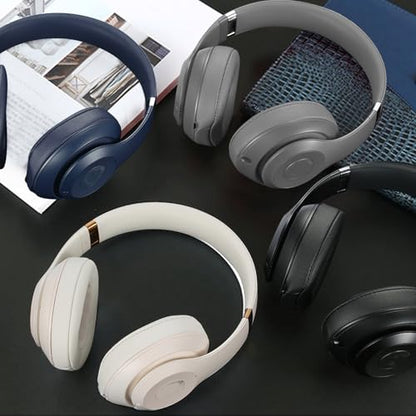 Replacement Ear Pads Cushions Compatible with Beats Studio 3.0/2.0, Headphone Ear Covers with High Density Memory Foam, Soft Leather, Adaptive Beats Noise Cancelling Headphones Replacement Earpads - color: Grey