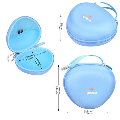 Aproca Kids Headphones Case Compatible with iClever BTH12 / HS19 / BTH26 Kids Bluetooth Headphones, Storage Hard Bag -Sky Blue (Case Only) - color: Sky Blue