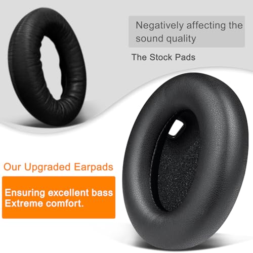 SOULWIT Earpads for Sony WH-1000XM4 - Black | for WH1000XM4 (XM4) Headphones - color: Black