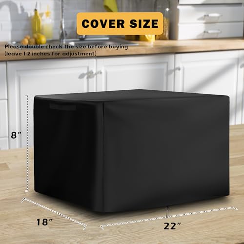 Grill Cover for VEVOR Commercial Electric Griddle, Heavy-Duty 600D Tabletop BBQ Cover for VEVOR 22" Electric Flat Top Grill - size: 22"L x 18"D x 8"H
