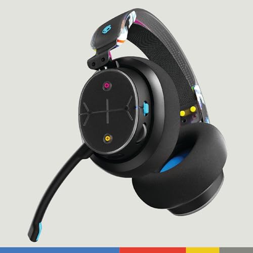 Skullcandy PLYR Multi-Platform Over-Ear Wireless Gaming Headset, Enhanced Sound Perception, 24 Hr Battery, AI Microphone, Works with Xbox PlayStation and PC - Black - color: Black Digi-Hype