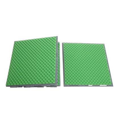 Desktop Soundproof Cover, 80x80cm Portable Vocal Isolation Booth with Acoustic Foam, Microphone Isolation Booth Cube, Noise Reducing Shield for Microphone, Streaming, and Office Privacy (Green) - color: Green