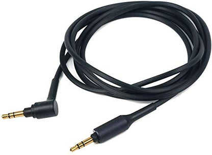 WH1000XM3 Headphone Cable Replacement Aux WH1000XM Audio Cord Compatible with Sony WH-1000XM4 WH-1000xm5 MDR-100ABN WH-H900N MDR-1A Headphones - color: Black
