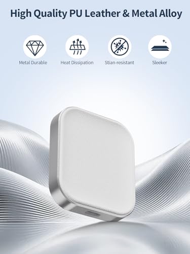 AirPods Pro Charger, Wireless Charging Station for AirPods Pro 3/ Pro 2/Pro, Wireless Charger for Airpods 4 (with Active Noise Cancellation)/ 3rd/ 2rd, White - color: Aluminum(White)-for AirPods