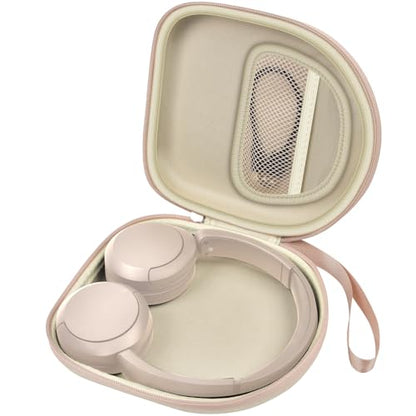 casmilee Hard Shell Headphone Case for Sony WH-CH520 and WH-1000XM4 - color: Beige