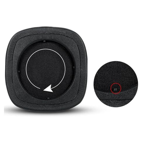 Replacement Major 4 Earpads for Marshall Major IV Wireless On-Ear Headphones Ear Cushion Pads with Protein Leather and Memory Foam, Repair Part (Black)
