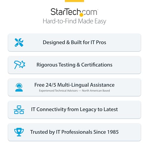 StarTech USB-A and USB-C to Dual HDMI, 4K30 + 1080p, Mac Windows ChromeOS | USB 3.0 5Gbps, Two displays, Windows and ChromeOS and Ubuntu, Extended dual monitor - style: Mac & Windows