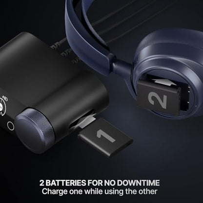 SteelSeries Arctis Nova Pro Omni - Hi-Res Wireless Gaming Headset, 96kHz/24bit, ANC, ClearCast Pro Mic, AI Noise Rejection, Mobile App, Mix 2.4GHz + BT, OmniPlay PC+PlayStation+Xbox - Midnight Blue - color: Midnight Blue