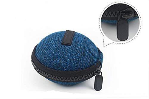 Mini Travel Carrying Cases Portable Protection Shockproof Case Hard Protective Case Impact Resistant USB Cable Organizer Sleeve Adapter Pocket Earphone Travel Wallet Pouch (Lighte Blue)