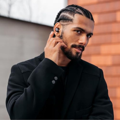 Sennheiser Momentum True Wireless 4 Smart Earbuds with Bluetooth 5.4, Crystal-Clear Sound, Comfortable Design, 30-Hour Battery Life, Adaptive ANC, LE Audio and Auracast - Black Graphite - color: Black Graphite, size: Medium, style: Modern wireless design