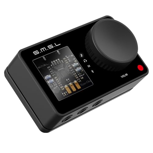 SMSL Nano ONE Pro External Sound Card, Hi-Fi DSP Chip,Virtual 7.1 Surround Sound, for Windows/Mac/Phone/Live Stream/Game,3.5mm Headphone Output, Mic in, Plug and Play Driverless (Black) - color: Black
