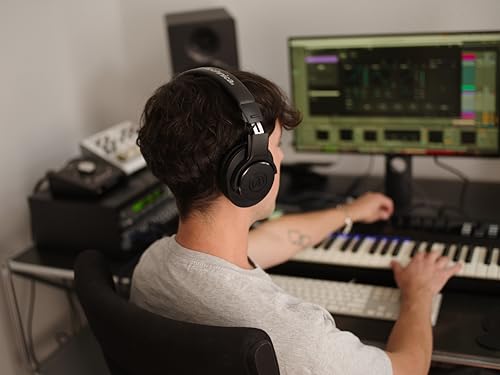 Audio-Technica ATH-M20x Professional Studio Monitor Headphones, Black - color: Black, style: Wired