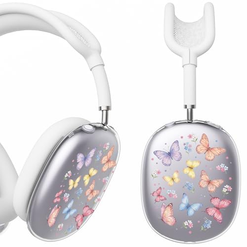 for AirPods Max Headphones Butterfly Ear Covers for AirPods Max 2 - color: Butterfly F/White