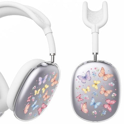 for AirPods Max Headphones Butterfly Ear Covers for AirPods Max 2 - color: Butterfly F/White