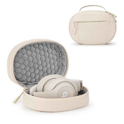 Soft Case for Beats Studio Pro/Sony WH-1000XM4/ Sony WH-XB910N/ Beats Studio3 Headphone, Soft Shell Travel Protective Carrying Cover Storage Bag - color: Sandstone