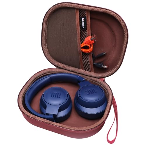 Case for JBL Tune 770NC/510BT/720BT/520BT/670NC/520C Headphones Wine | Hard Carrying Travel Case for JBL Live 770NC/670NC/680NC/780NC Headphones - color: Claret