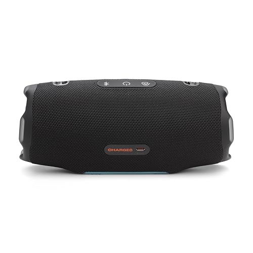 JBL Charge 6 - Portable Waterproof & Drop-Proof Bluetooth Speaker, Bold JBL Pro Sound & AI Sound Boost, 28Hrs Playtime, Built-in powerbank & Comes with a Sturdy/Removable Carrying Strap (Black/Teal) - color: Black/Teal