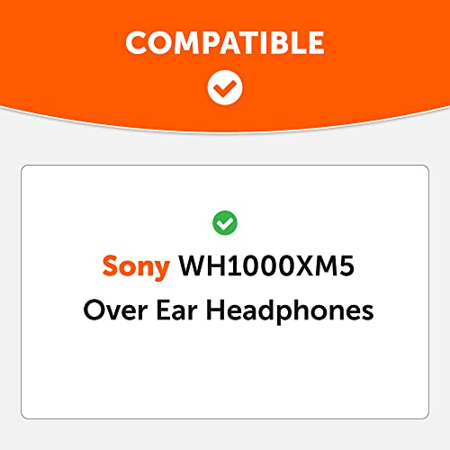 WC SweatZ XM5 - Patented Earpad Sweat Covers for Sony WH1000XM5 by Wicked Cushions | Full 360 Earpad Protection | Sweatproof & Easily Washable | Silver - color: Silver