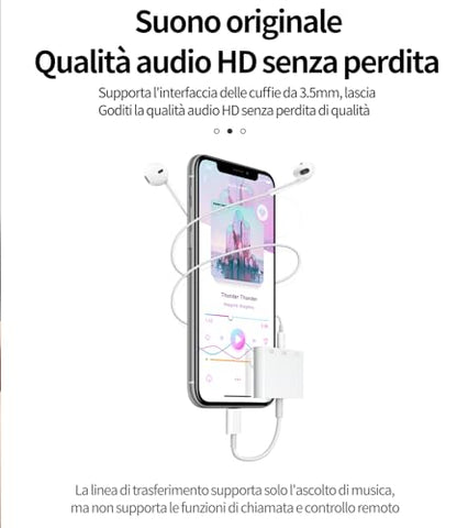 zoyuzan Compatible for iPhone Headphone Adapter 3.5mm AUX Audio Jack Charger Dongle Earphone Splitter Compatible with Lightning Male to USB Female OTG Power Charging Camera MIDI Connector for ipad