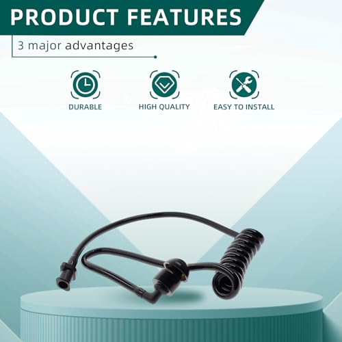 AUTOKYA Pair Black Accoustic Ear Tube Black Medium Earmold for Police Radio Earpiece