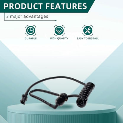 AUTOKYA Pair Black Accoustic Ear Tube Black Medium Earmold for Police Radio Earpiece