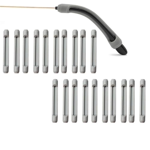 300Pcs Silicone Anti Slip Temple Tip Holder Eyeglass Grips Ear Hooks for Glasses | Non-slip silicone ear hooks keep glasses secure; 300pcs in black, clear, grey, coffee. - color: Gray