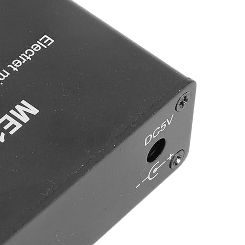 Microphone Amplifier,Electret Microphone Amp, Adjustable Gain 0-20db, XLR Output Mic Preamp, Aluminum ABS Audio Preamplifier Mixing Board, 3 Output Ports, for Condenser Microphones