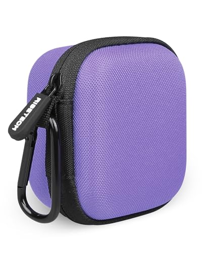 Beats Powerbeats Pro 2 무선 블루투스 이어버드와 호환되는 이어버드 케이스, 휴대용 여행용 하드 쉘 이어폰 케이스 - 클립 포함 (퍼플) - color: 퍼플.