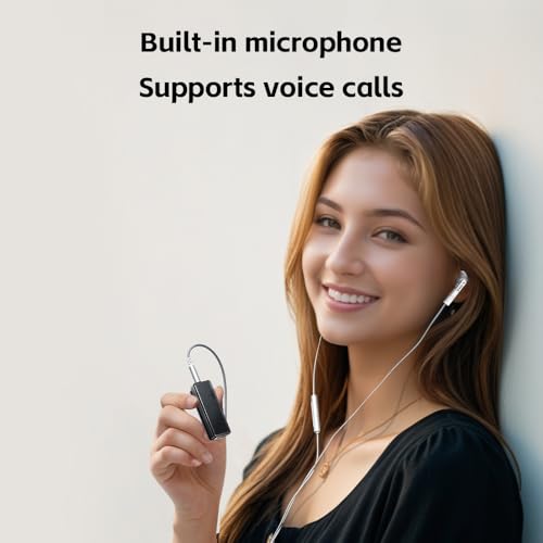 FiiO BTR11 Bluetooth 5.3 Receiver LDAC 3.5mm Wireless Audio Headphone Amplifier Adapter (White) - color: White