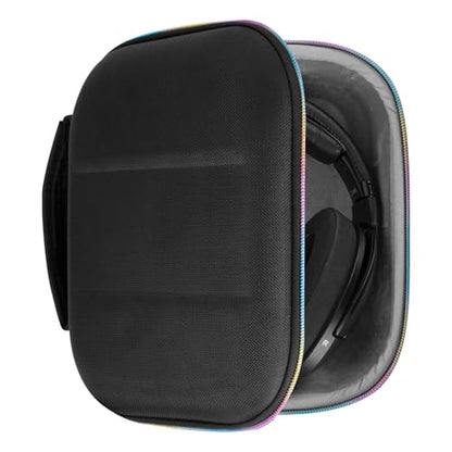 Geekria Shield Headphones Case Compatible with Sennheiser HD400PRO, HD560S, HD598, HD 599SE, HD280PRO, HD 600, Replacement Hard Shell Travel Carrying Bag with Cable Storage (Black) - color: Black