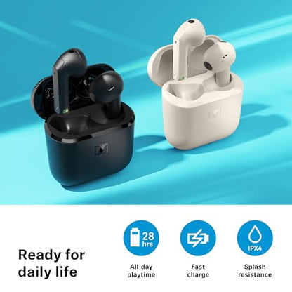 Sennheiser ACCENTUM Open Wireless Earbuds, Open Ear Buds Design, Dynamic Sound & Bluetooth 5.3, IPX4 Splash Protection, 28 Hours Battery Life, USB-C Charging Case, Music, Phone Calls, Travel, Cream - color: Cream, size: Small