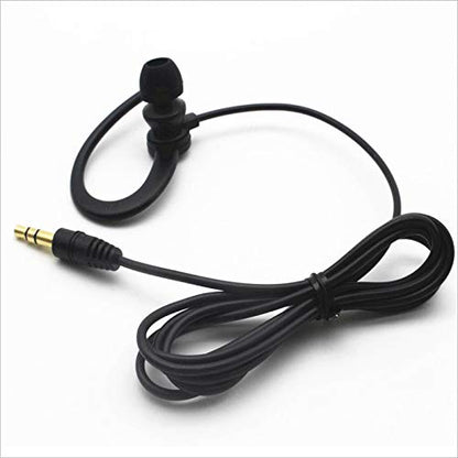 Single Side Earbud Headphones Stereo in-Ear Earphone Removable Hook Earphone for PC Smartphones MP3 MP4 Players