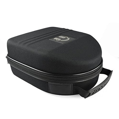 Geekria Shield Case for Large-Sized Over-Ear Headphones, Replacement Protective Hard Shell Travel Carrying Bag with Cable Storage, Compatible with Audio-Technica ATH-AD990X, AKG K701 (Black)