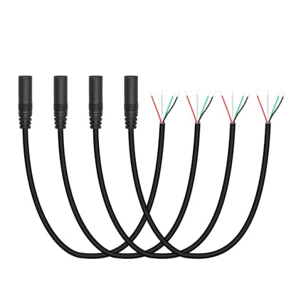 4Pcs 3.5mm Female Plug to 4Pin Bare Wire Open End Cable 1.6FT, TRRS 4 Pole 1/8'' Female Jack Stereo Audio Wire Replacement, for Earphone Microphone DIY Replacement & Repair - color: 3.5mm Female Plug TRRS 4 Pole - 0.5M/1.6FT