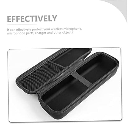 Toddmomy Microphone Case Padded Bag for Mic Storage Lightweight Compact Travel Microphone Pouch Business Trip Mic Holder Zipper Mesh Pocket for Accessories