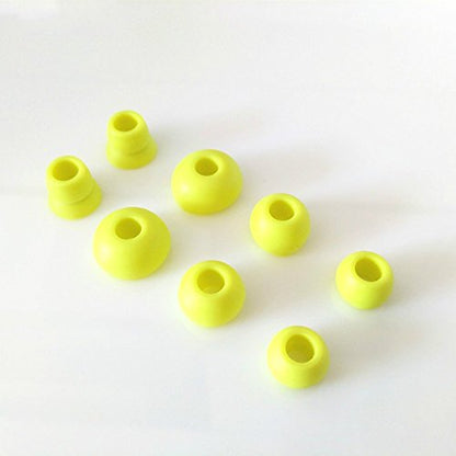 Replacement Silicone Eartips Earbuds Eargels Compatible with Beats by dr dre Powerbeats 3 Wireless Stereo Earphones (Yellow) - color: Yellow