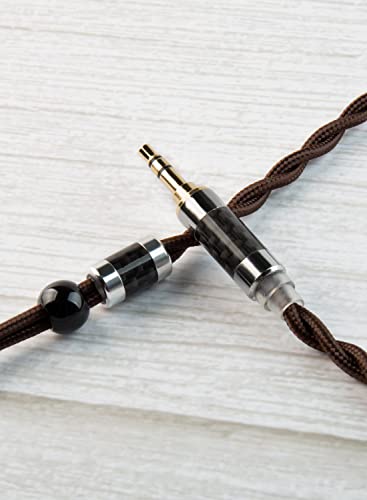 keephifi Earphone Upgraded Cable CCZ【XI】 6N Single Cystal Copper Replacement Headsets Wire CCZ Plume Standard Cable for BLON KZ TRN TIN Audio Cable (MMCX 2.5MM, Brown) - size: MMCX 2.5MM