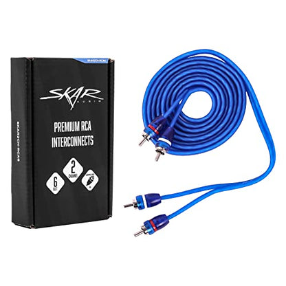 Skar Audio 6-Foot 2-Channel Twisted Pair RCA Interconnect Cable - SKAR2CH-RCA6 - size: 2 Channel-6 ft