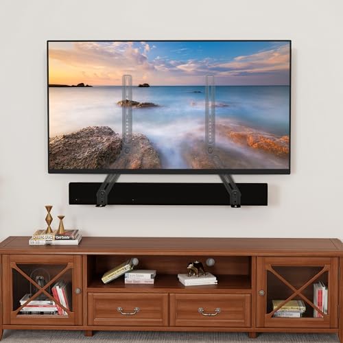 XINLEI Universal Sound Bar Mounts with Detachable Long Extension Plates Fits Most 23 to 65 Inch TVs Soundbar TV Mount Bracket Above or Under TV, up to 22 lbs SBR303 - color: SBR303