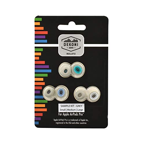 Dekoni Bulletz Memory Foam Ear Tips for AirPods Pro and AirPods Pro 2 | Replacement Ear Tips