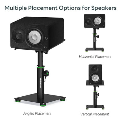 Vondynote Desk Studio Monitor Stands 11"-16" Monitor Speaker Stands 12°Tilt