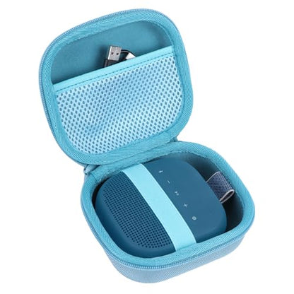 Storage Case Compatible with Bose SoundLink Micro 2nd Gen Speaker | Lightweight Carry, Secure Storage, Convenient Zipper, Soft Interior,Light Blue Case - color: Light Blue