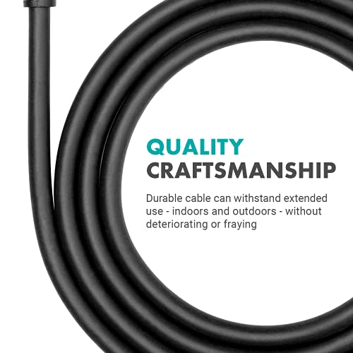 Movo WGA-1 6.35mm Guitar Cord to 3.5mm Extension TRS Male to Male Audio Cable - Perfect Speaker Cable, Aux Cord, or Headphone Jack Adapter - 1/4 to 3.5mm Adapter for Home Theater Accessories